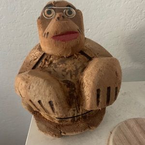 Coconut Monkey Statue